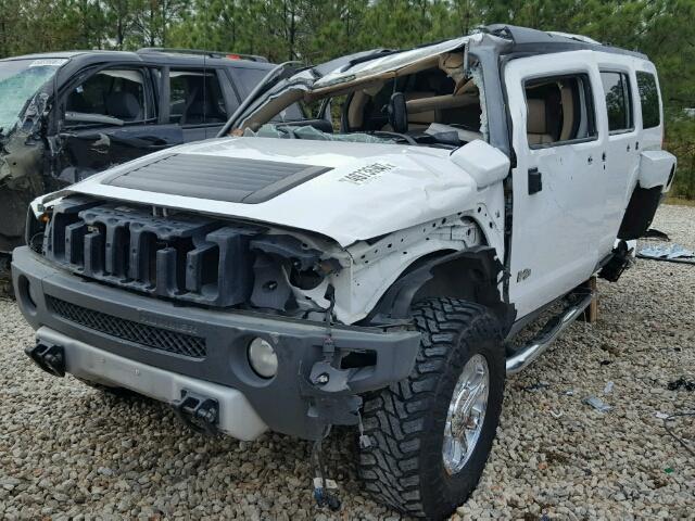 5GTEN13L788146453 - 2008 HUMMER H3 ALPHA WHITE photo 2