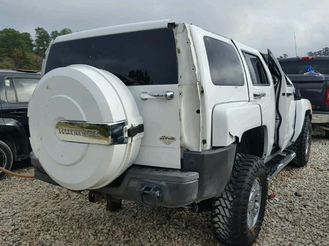 5GTEN13L788146453 - 2008 HUMMER H3 ALPHA WHITE photo 4