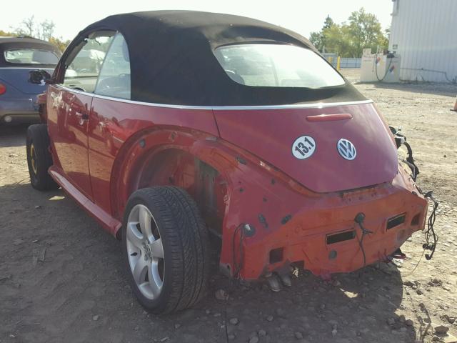 3VWSF31Y56M303274 - 2006 VOLKSWAGEN NEW BEETLE 红色 照片 3