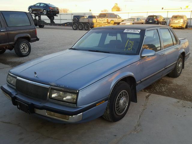 1G4HP54C6LH513268 - 1990 BUICK LESABRE CU BLUE photo 2