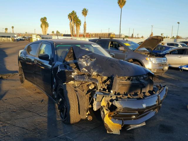 2B3KA43R48H270364 - 2008 DODGE CHARGER BLACK photo 1