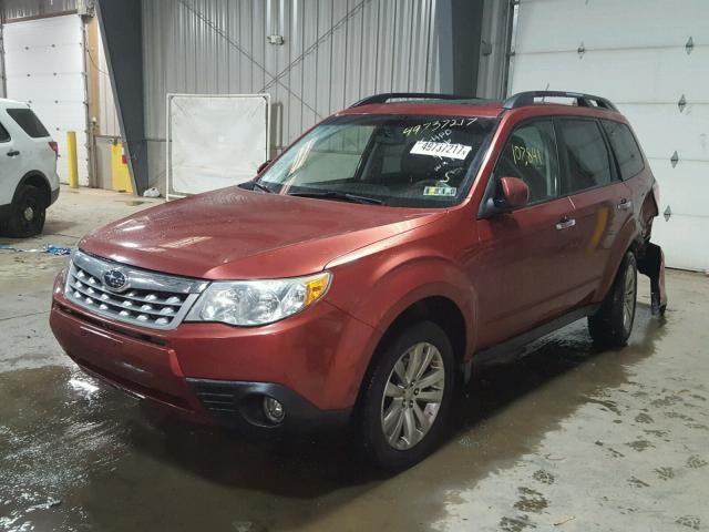 JF2SHBDC1BH709608 - 2011 SUBARU FORESTER 2 ORANGE photo 2