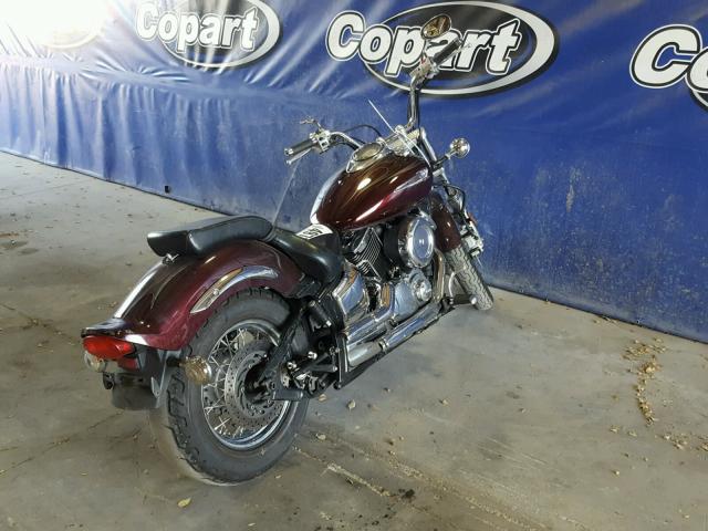 JYAVP11Y77A010486 - 2007 YAMAHA XVS1100 BURGUNDY photo 4