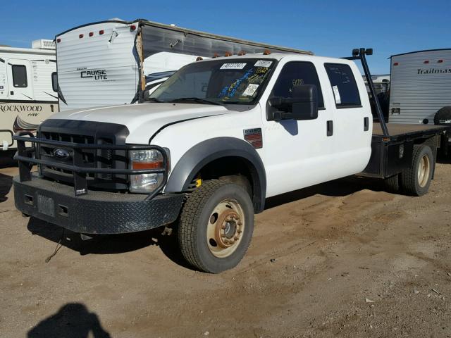 1FDAW47R59EA06886 - 2009 FORD F450 SUPER WHITE photo 2