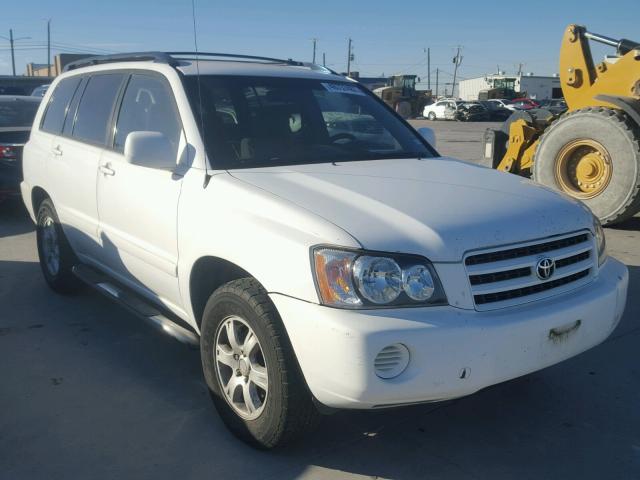 JTEGF21A720031275 - 2002 TOYOTA HIGHLANDER WHITE photo 1