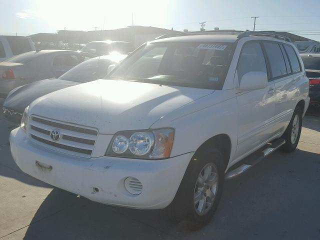 JTEGF21A720031275 - 2002 TOYOTA HIGHLANDER WHITE photo 2