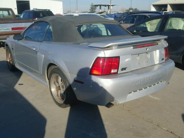 1FAFP45XX1F245301 - 2001 FORD MUSTANG GT SILVER photo 3