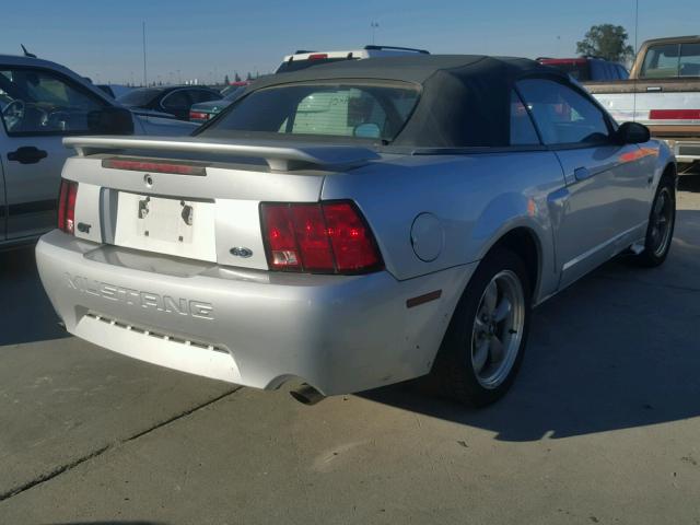 1FAFP45XX1F245301 - 2001 FORD MUSTANG GT SILVER photo 4