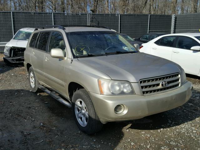 JTEGF21A910022088 - 2001 TOYOTA HIGHLANDER GOLD photo 1