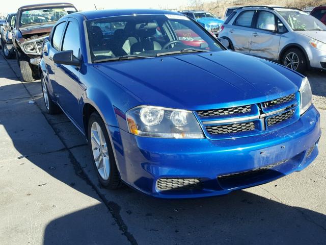 1C3CDZAG4EN104832 - 2014 DODGE AVENGER SE BLUE photo 1