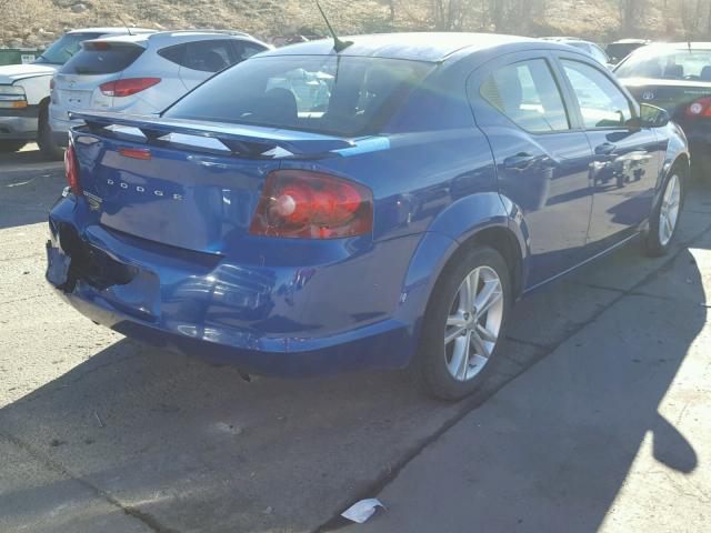 1C3CDZAG4EN104832 - 2014 DODGE AVENGER SE BLUE photo 4