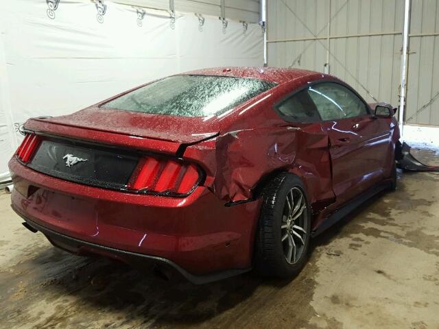 1FA6P8TH2H5282653 - 2017 FORD MUSTANG RED photo 4