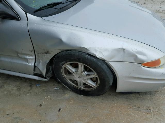 1G3NL52F04C213840 - 2004 OLDSMOBILE ALERO GL SILVER photo 10