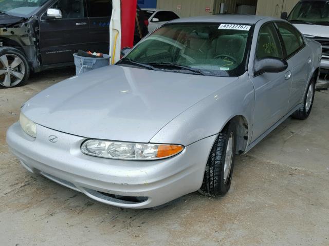 1G3NL52F04C213840 - 2004 OLDSMOBILE ALERO GL SILVER photo 2