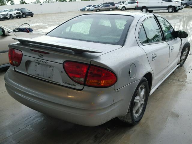 1G3NL52F04C213840 - 2004 OLDSMOBILE ALERO GL SILVER photo 4