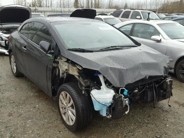 KNAFX6A81E5158514 - 2014 KIA FORTE EX BLACK photo 1