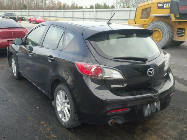 JM1BL1M70C1632427 - 2012 MAZDA 3 I BLACK photo 3