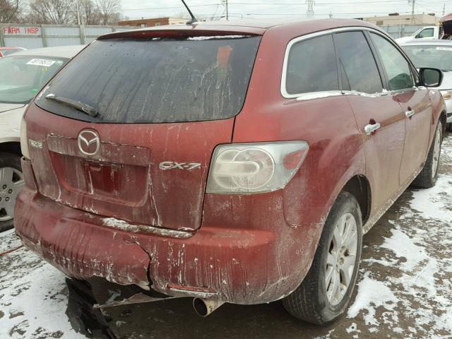 JM3ER293970143261 - 2007 MAZDA CX-7 RED photo 4