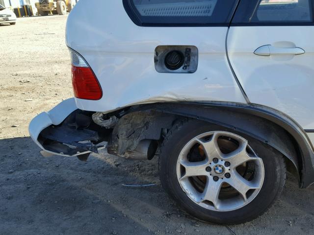 5UXFA13576LY27004 - 2006 BMW X5 3.0I WHITE photo 9