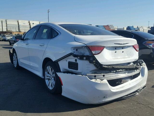 1C3CCCAB4FN740995 - 2015 CHRYSLER 200 LIMITE WHITE photo 3