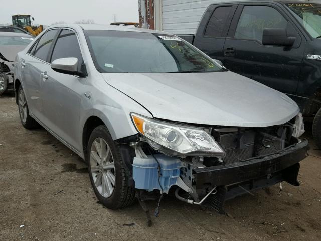 4T1BD1FK3DU082229 - 2013 TOYOTA CAMRY HYBR SILVER photo 1