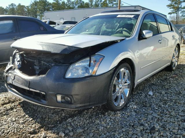 1N4BA41E57C803506 - 2007 NISSAN MAXIMA SE SILVER photo 2