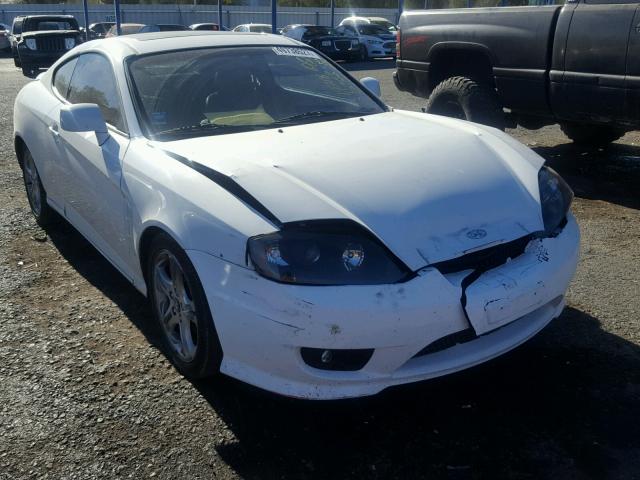 KMHHN65F36U225093 - 2006 HYUNDAI TIBURON GT WHITE photo 1