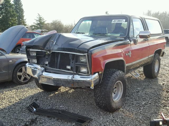 1G8EK18H8EF132356 - 1984 CHEVROLET BLAZER K10 RED photo 2