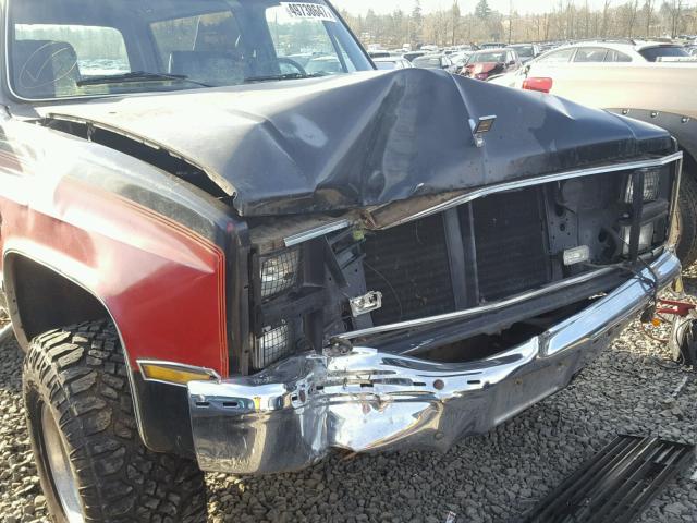 1G8EK18H8EF132356 - 1984 CHEVROLET BLAZER K10 RED photo 9