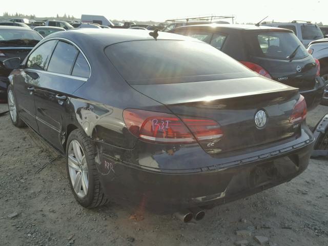 WVWBP7AN3DE566234 - 2013 VOLKSWAGEN CC SPORT BLACK photo 3