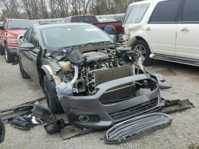 1FA6P0HD0E5406969 - 2014 FORD FUSION SE GRAY photo 1