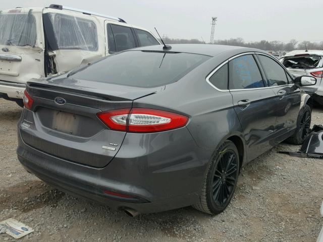 1FA6P0HD0E5406969 - 2014 FORD FUSION SE GRAY photo 4