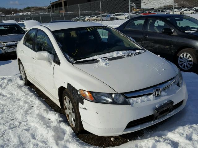 2HGFA16508H347773 - 2008 HONDA CIVIC LX WHITE photo 1