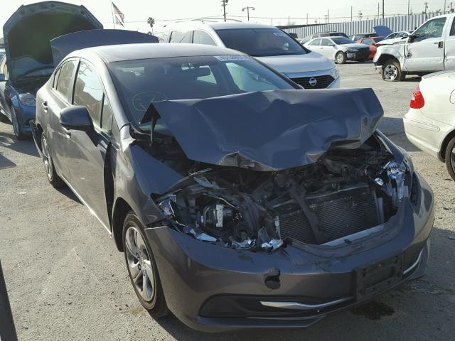 19XFB2F50DE266070 - 2013 HONDA CIVIC LX SILVER photo 1