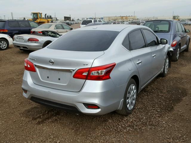 3N1AB7AP6HY215759 - 2017 NISSAN SENTRA S SILVER photo 4