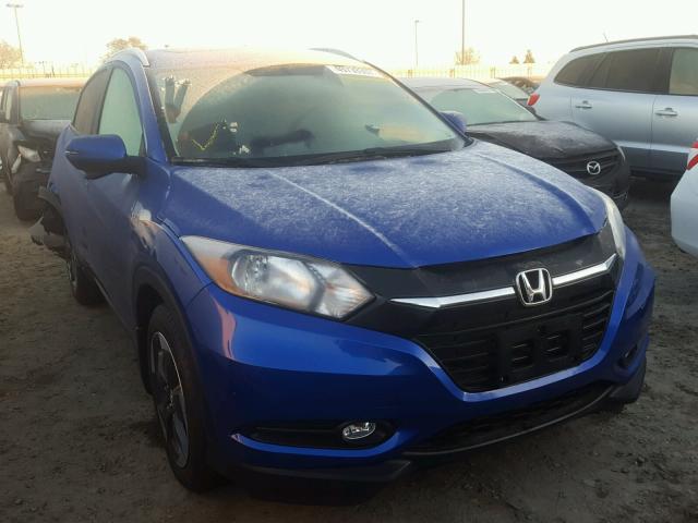 3CZRU5H72JM701500 - 2018 HONDA HR-V EXL BLUE photo 1