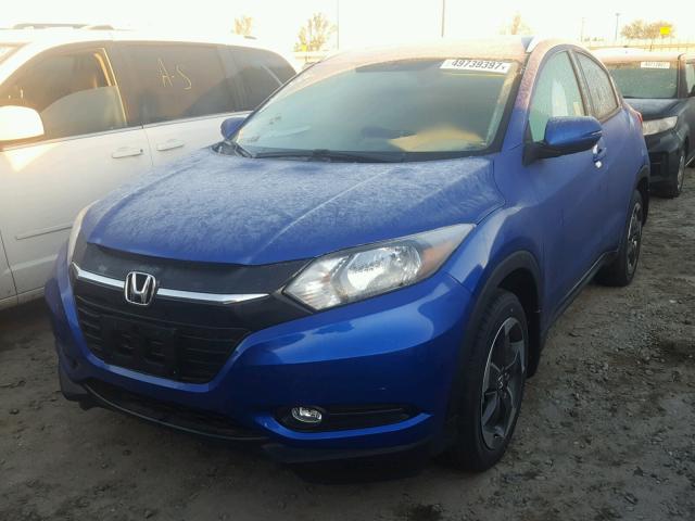 3CZRU5H72JM701500 - 2018 HONDA HR-V EXL BLUE photo 2