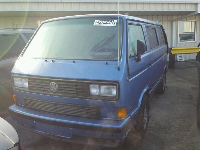 WV2YB0257KH060269 - 1989 VOLKSWAGEN VAN BLUE photo 2