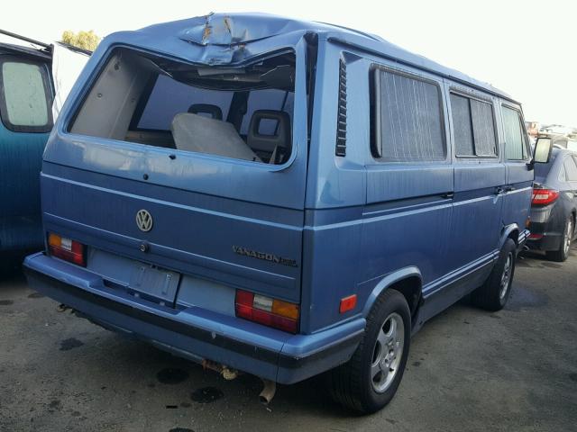 WV2YB0257KH060269 - 1989 VOLKSWAGEN VAN BLUE photo 4