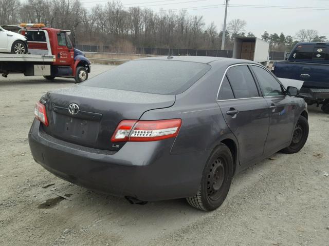 4T4BF3EK2AR001794 - 2010 TOYOTA CAMRY BASE GRAY photo 4