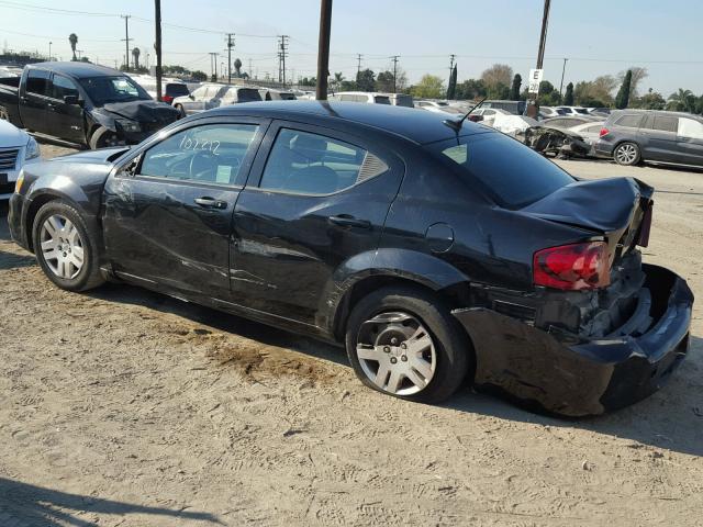 1C3CDZAB4CN331729 - 2012 DODGE AVENGER SE BLACK photo 9