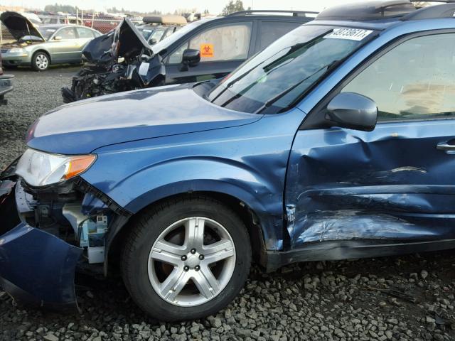 JF2SH64679H718499 - 2009 SUBARU FORESTER 2 BLUE photo 9