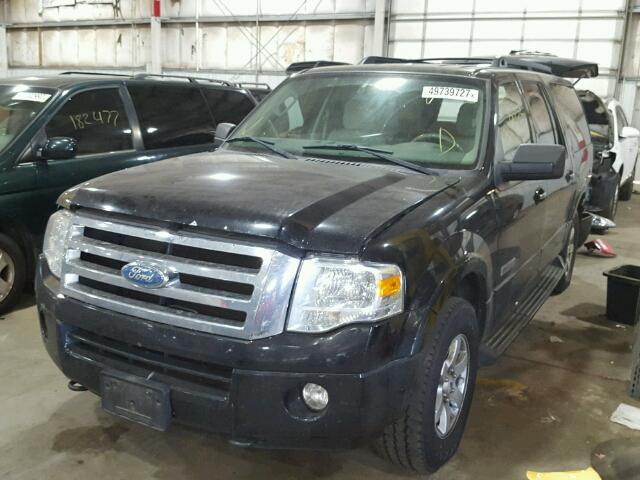 1FMFK16588LA87892 - 2008 FORD EXPEDITION BLACK photo 2