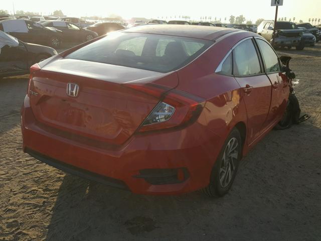 2HGFC2F8XGH550761 - 2016 HONDA CIVIC EX RED photo 4