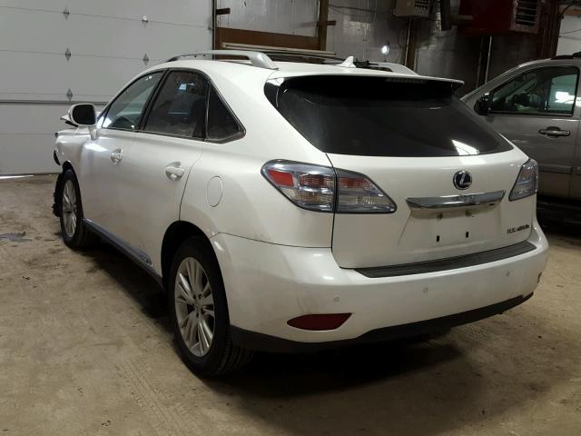 JTJZB1BA6B2403787 - 2011 LEXUS RX 450 WHITE photo 3