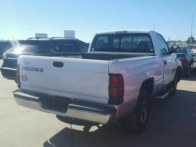 1B7HC16X41S176821 - 2001 DODGE RAM 1500 WHITE photo 4