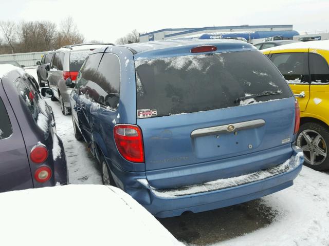 2A4GP44R17R160571 - 2007 CHRYSLER TOWN & COU BLUE photo 3