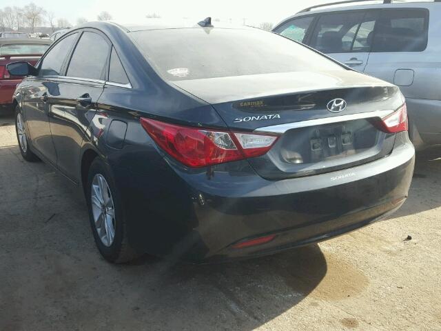 5NPEB4AC4DH750588 - 2013 HYUNDAI SONATA GLS BLUE photo 3