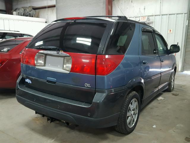 3G5DB03E32S549567 - 2002 BUICK RENDEZVOUS BLUE photo 4