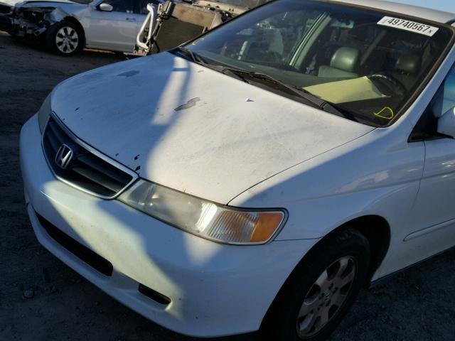 5FNRL18953B058828 - 2003 HONDA ODYSSEY EX WHITE photo 9